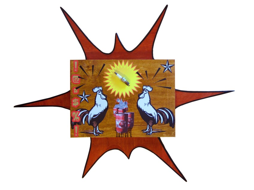 Cock-o-the Block, mixed media, 2012